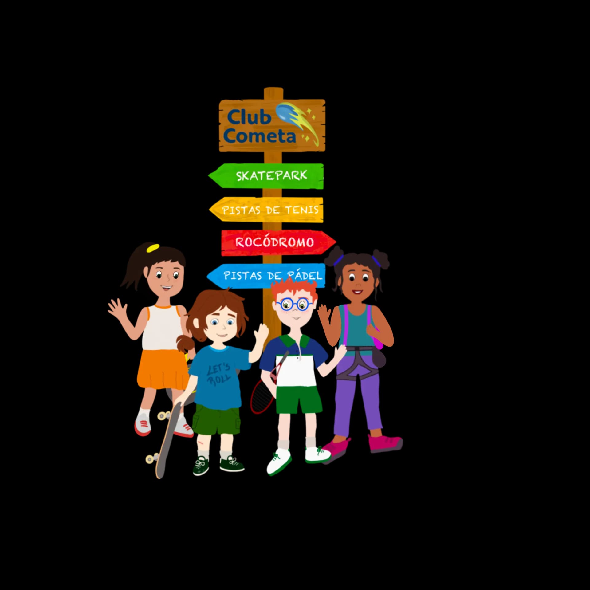 Colección Un día en el Club Cometa - libros infantiles deportivos